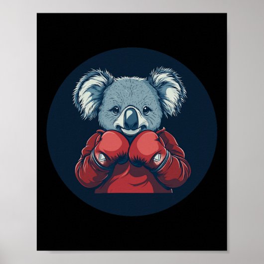 Phantastischer Koala Bear Boxer für eine Knockout Poster (Vorne)
