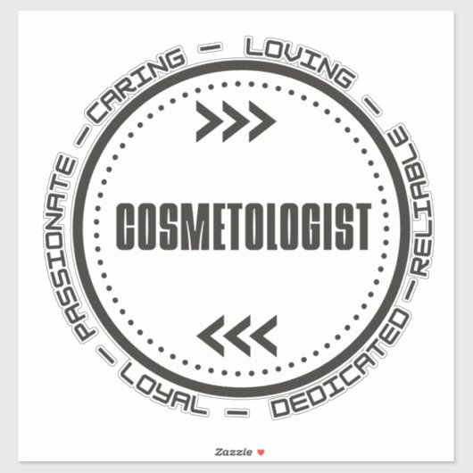 Phantastischer Kosmetologe Aufkleber (Blatt)