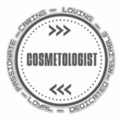 Phantastischer Kosmetologe Aufkleber (Vorderseite)