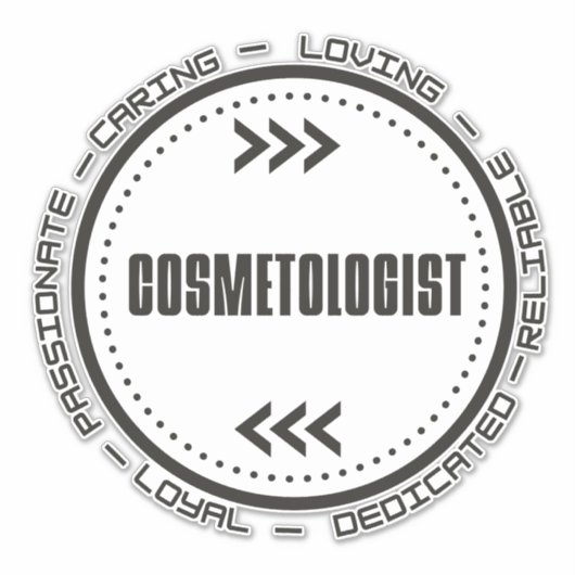 Phantastischer Kosmetologe Aufkleber (Vorderseite)