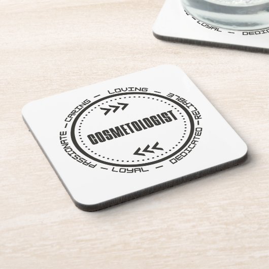 Phantastischer Kosmetologe Getränkeuntersetzer (Linke Seite)