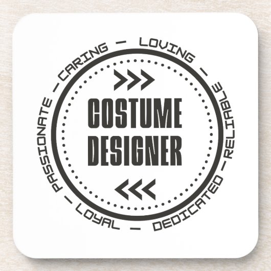 Phantastischer Kostümbildner Getränkeuntersetzer (Vorderseite)