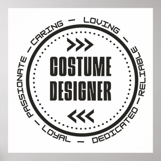 Phantastischer Kostümbildner Poster (Vorne)