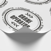 Phantastischer Kranbetreiber Geschenkpapier (Ecke)