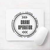 Phantastischer Kranbetreiber Mousepad (Mit Mouse)
