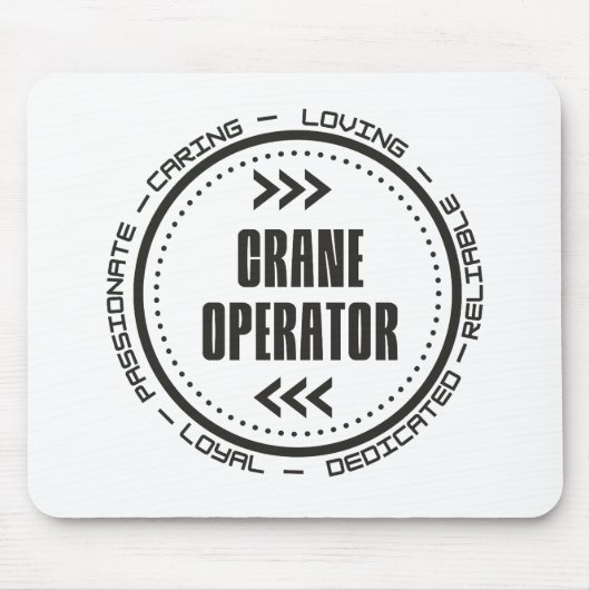 Phantastischer Kranbetreiber Mousepad (Vorne)