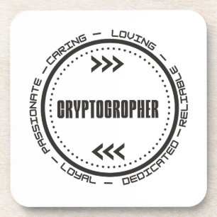 Phantastischer Kryptograph Getränkeuntersetzer