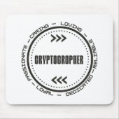 Phantastischer Kryptograph Mousepad (Vorne)