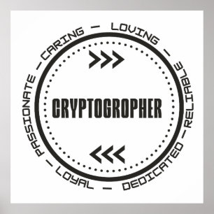 Phantastischer Kryptograph Poster