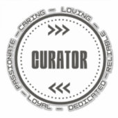 Phantastischer Kurator Aufkleber (Vorderseite)