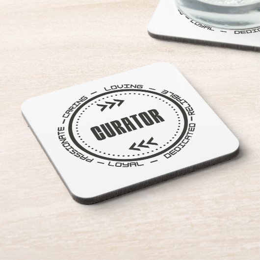 Phantastischer Kurator Getränkeuntersetzer (Linke Seite)