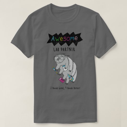 Phantastischer Labrador Partner Tardigrade T-Shirt (Design vorne)