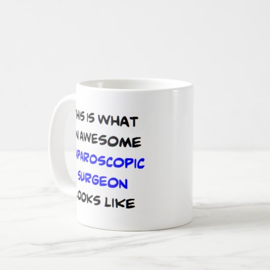 phantastischer laparoskopischer Chirurg Kaffeetasse (Vorderseite Links)