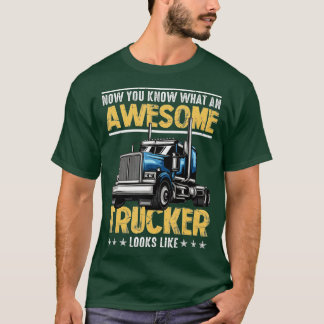 Phantastischer Lastkraftwagenfahrer Semi Truck 18 T-Shirt