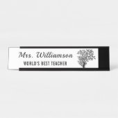 Phantastischer Lehrer aus winzigen Samen wachsen m Schreibtischnamensplakette (Vorderseite )