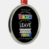 phantastischer Lehrer ist schwer zu finden, unmögl Ornament Aus Metall (Rechts)