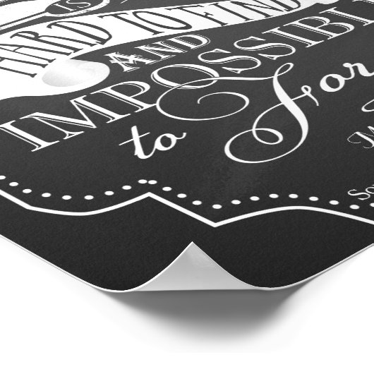 Phantastischer Lehrer kann man nicht vergessen Poster (Ecke)