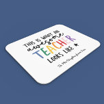 Phantastischer Lehrer Moderne Typografie Regenboge Mousepad<br><div class="desc">So sieht ein phantastischer Lehrer aus. Phantastischer Lehrer modernes Typografie-Geschenk. Mit handgeschriebenem modernen lustigen Skript,  und Platz für ihren Namen und den Namen Ihres Kindes. Das perfekte Jahresende,  Weihnachten oder Urlaubsgeschenk für Ihren Lieblingslehrer.</div>