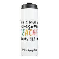 Phantastischer Lehrer Moderne Typografie Regenboge