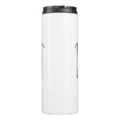 Phantastischer Lehrer Moderne Typografie Regenboge Thermosbecher (Rückseite)