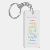 phantastischer Lehrer schwer zu finden unmöglich z Schlüsselanhänger (Vorderseite links)