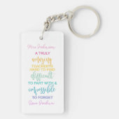 phantastischer Lehrer schwer zu finden unmöglich z Schlüsselanhänger (Rückseite)