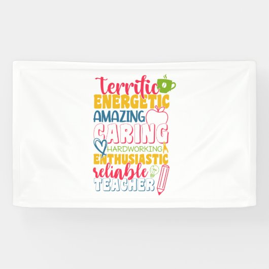 Phantastischer Lehrertag Gekümmert Lehrer Banner (Horizontal)