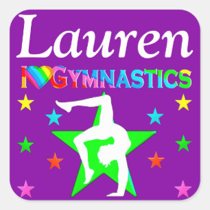PHANTASTISCHER LILA I LIEBE GYMNASTICS STICKER