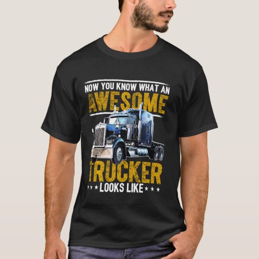 Phantastischer LKW Big Rig Semi Anhänger T-Shirt (Vorderseite)