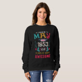 Phantastischer Mai 1953 Vintag 69. Geburtstag Sweatshirt (Vorne ganz)