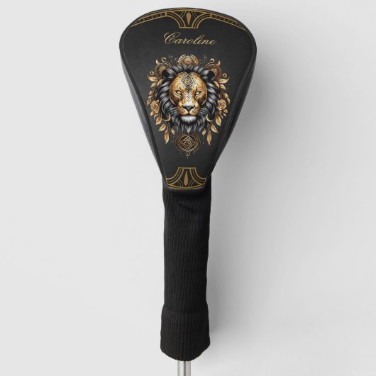Phantastischer majestätischer Löwe Golf Headcover (Vorderseite)