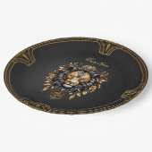 Phantastischer majestätischer Löwe Pappteller (Schrägansicht)