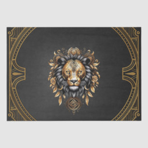 Phantastischer majestätischer Löwe Seidenpapier
