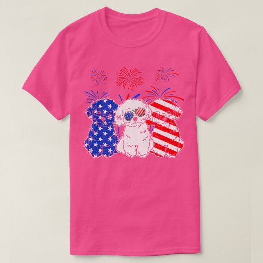 Phantastischer maltesischer Hund - Amerikanische F T-Shirt (Design vorne)