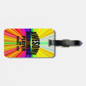 Phantastischer Marimba Player Gepäcktag Gepäckanhänger (Rückseite horizontal)