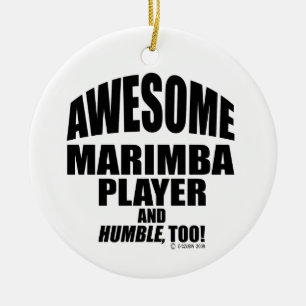 Phantastischer Marimba Player Keramikornament
