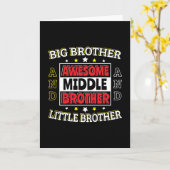 Phantastischer Mittlerer Bruder - ist groß und kle Karte (Gelbe Blume)