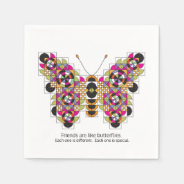 Phantastischer Monarch Butterfly Quilt Muster Napk Serviette