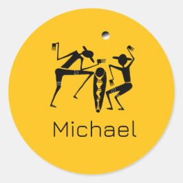 Phantastischer Mondlicht Runder Aufkleber