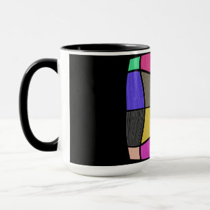 Phantastischer mondrischer Stil Moderne Design Tasse