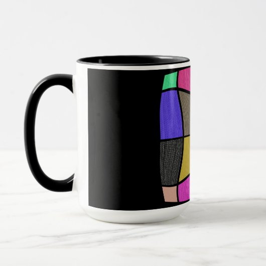 Phantastischer mondrischer Stil Moderne Design Tasse (Links)
