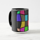 Phantastischer mondrischer Stil Moderne Design Tasse (Vorderseite Links)