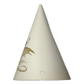 Phantastischer Mosaik Dragon Golden Geburtstag Partyhütchen (Rechts)