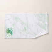 Phantastischer Mosaik Grüner Drache Persönlich Badhandtuch Set (Handtuch)