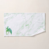 Phantastischer Mosaik Grüner Drache Persönlich Badhandtuch Set (Handtuch)