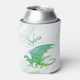 Phantastischer Mosaik Grüner Drache Persönlich Dosenkühler