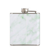 Phantastischer Mosaik Grüner Drache Persönlich Flachmann (Rückseite)