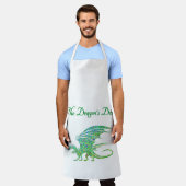 Phantastischer Mosaik Grüner Drache Persönlich Schürze (Getragen)