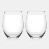 Phantastischer Mosaik Grüner Drache Persönlich Weinglas Ohne Stiel (Rückseite)