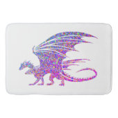 Phantastischer Mosaikdrache Badematte (Vorderseite)